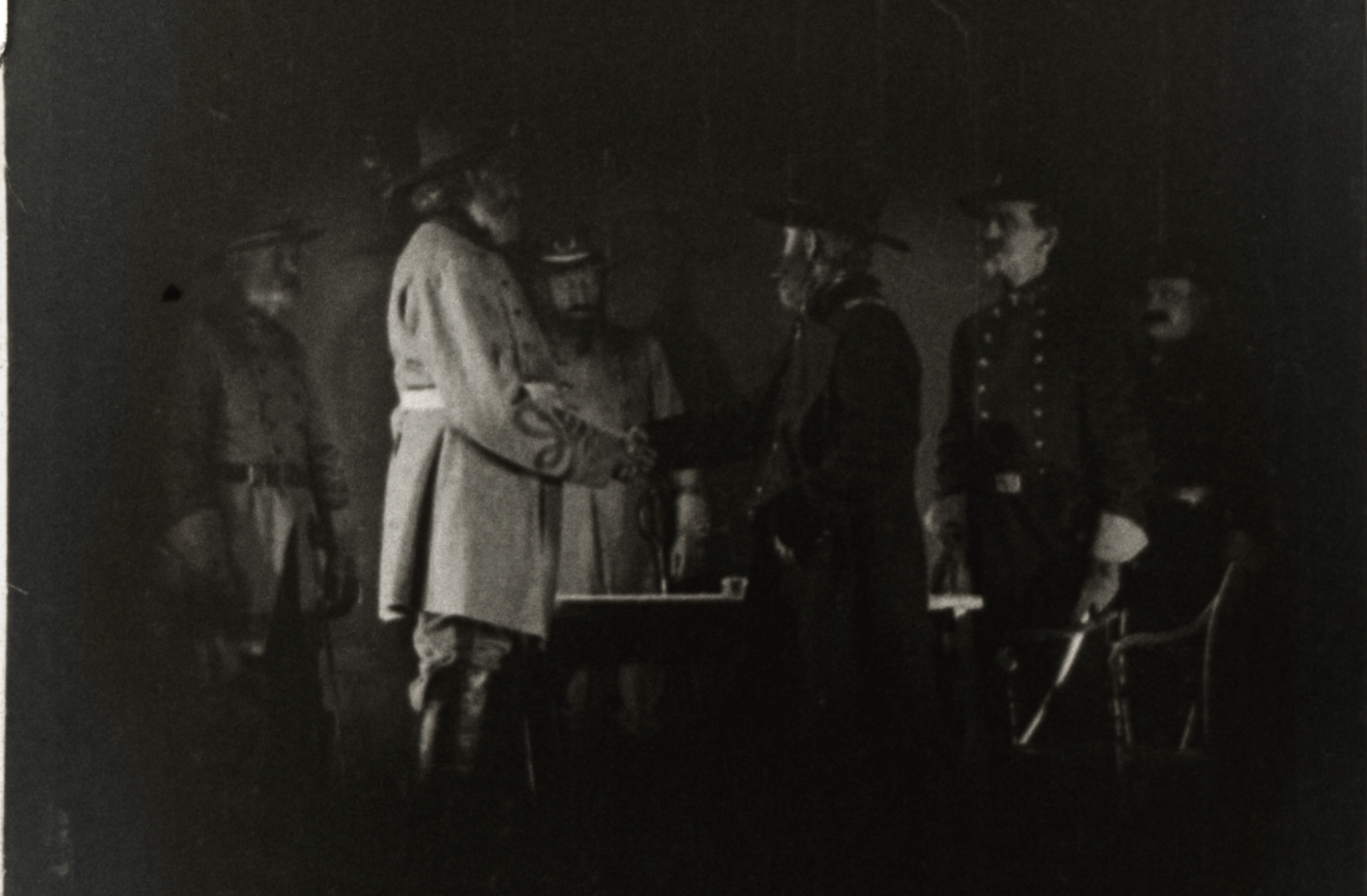 Confederate General Robert E. Lee's 1865 surrender portrayed in The Heart of Lincoln film